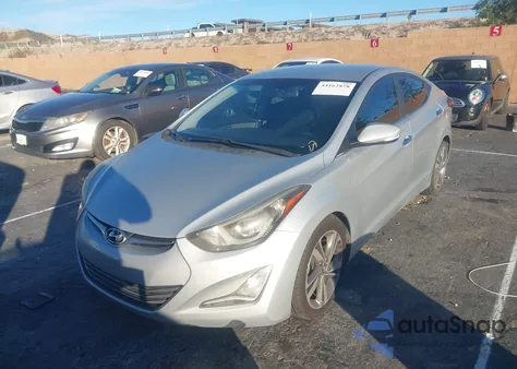 2014 Hyundai Elantra Limited z USA, uszkodzony, nr VIN 5NPDH4AE1EH497260